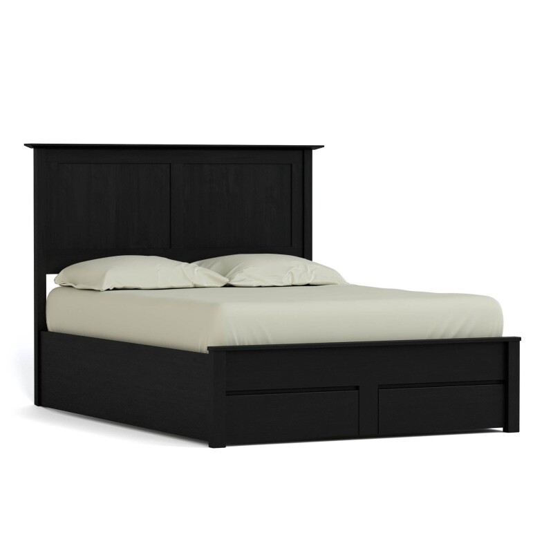Gable Road Storage Bed - Queen / 809 Ebony