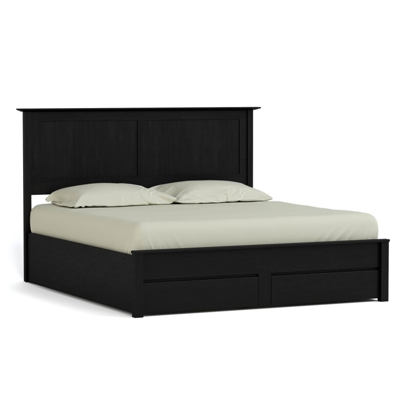 Gable Road Storage Bed - King / 809 Ebony