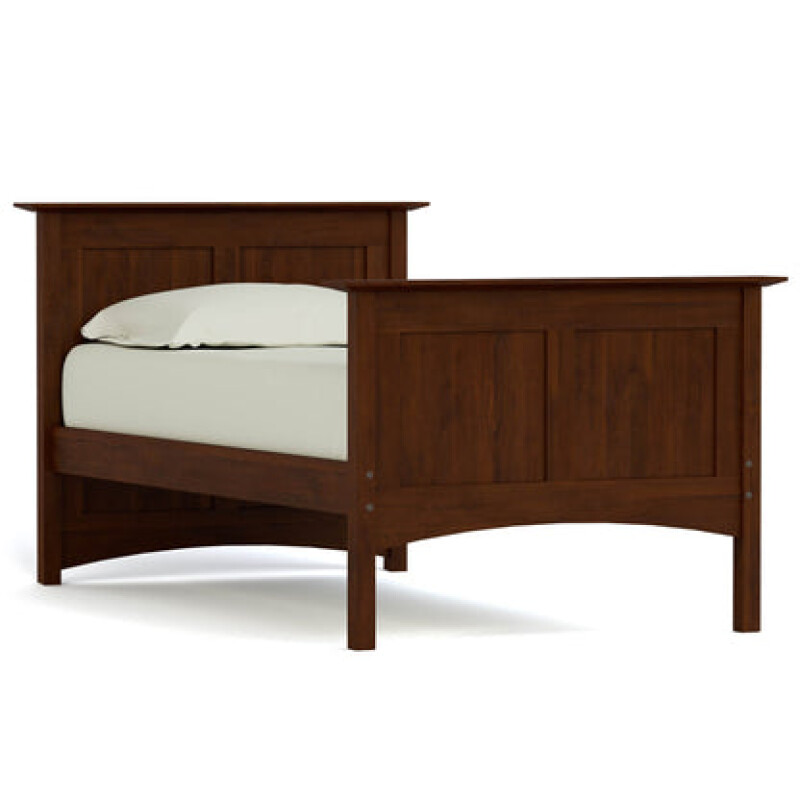 Gable Road Bed - Complete Bed / Twin / 808 Russet