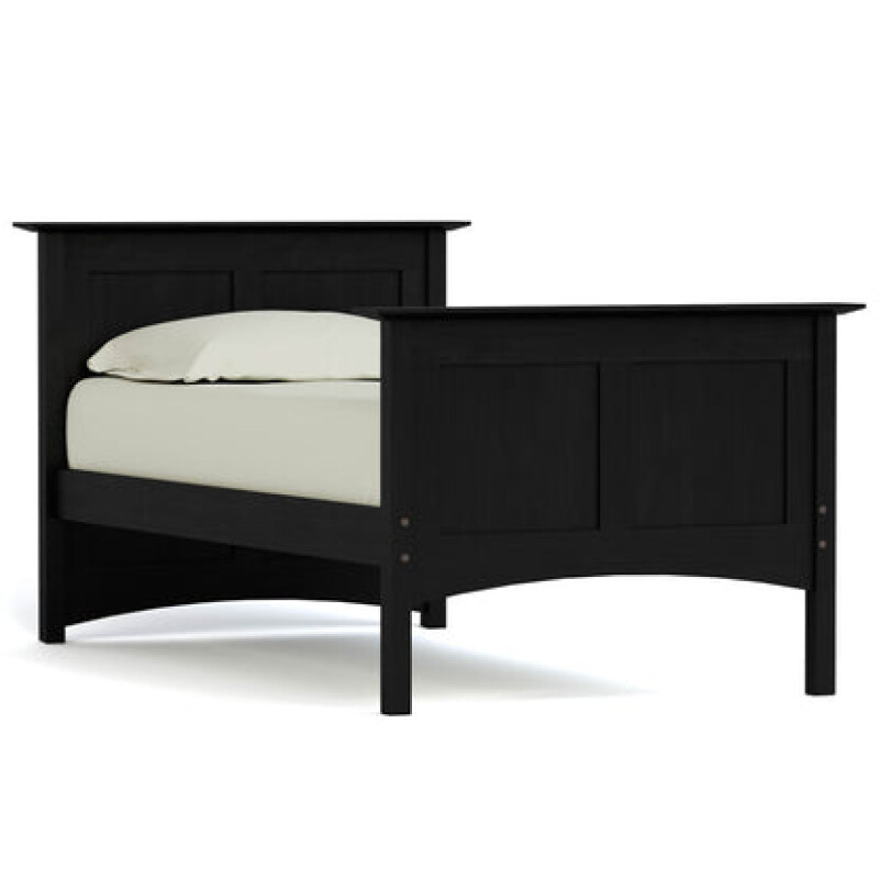 Gable Road Bed - Complete Bed / Twin / 809 Ebony