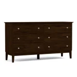 Gable Road Six-Drawer Dresser - 800 Clay / 03 Nickel Knob