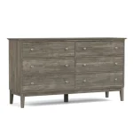 Gable Road Six-Drawer Dresser - 803 Bluff / 03 Nickel Knob