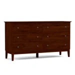 Gable Road Six-Drawer Dresser - 808 Russet / 02 Bronze Knob
