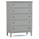 Gable Road Tall Chest - 802 Bay / 02 Bronze Knob - Image 9