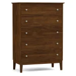 Gable Road Tall Chest - 808 Russet / 03 Nickel Knob - Image 12