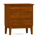 Gable Road Three-Drawer Nightstand - 800 Clay / 02 Bronze Knob - Image 9