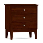 Gable Road Three-Drawer Nightstand - 800 Clay / 02 Bronze Knob - Image 11