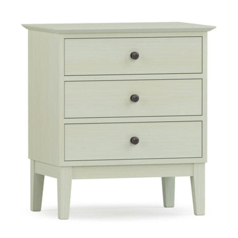 Gable Road Three-Drawer Nightstand - 804 Ember / 02 Bronze Knob