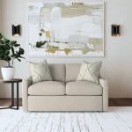Sky Fabric Loveseat - Image 8