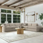 Sky Fabric Sectional - Image 3