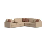 Sky Fabric Sectional - Image 9