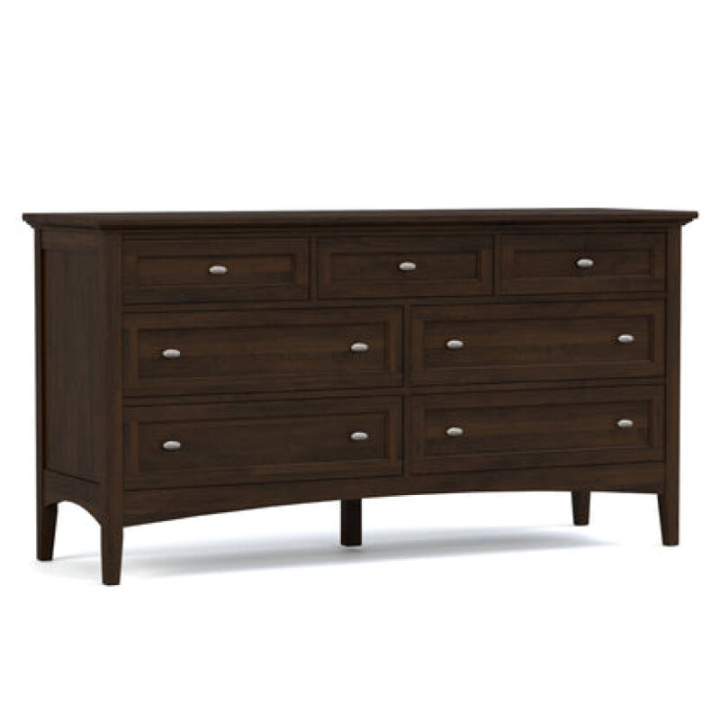 Revere Seven-Drawer Dresser - 800 Clay / 09 Nickel Oval Knob