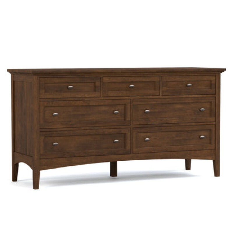 Revere Seven-Drawer Dresser - 801 Coast / 08 Bronze Oval Knob