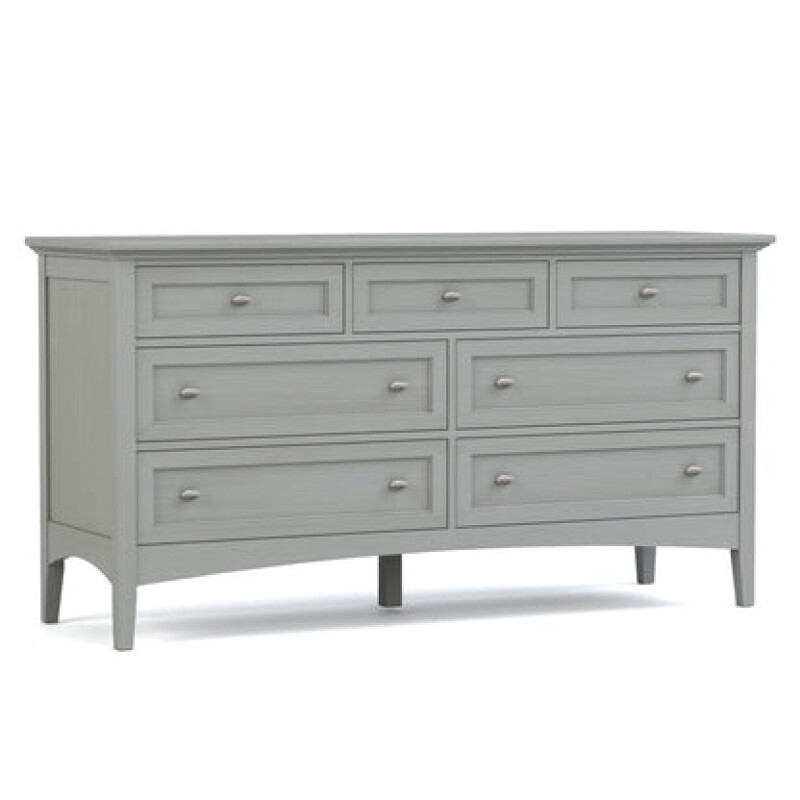 Revere Seven-Drawer Dresser - 806 Mist / 09 Nickel Oval Knob