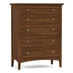 Revere Tall Chest - 802 Bay / 09 Nickel Oval Knob