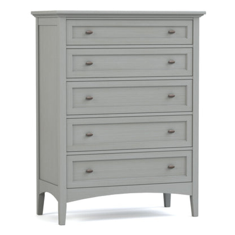 Revere Tall Chest - 806 Mist / 08 Bronze Oval Knob