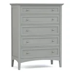 Revere Tall Chest - 806 Mist / 09 Nickel Oval Knob