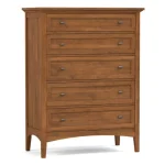 Revere Tall Chest - 806 Mist / 09 Nickel Oval Knob - Image 8
