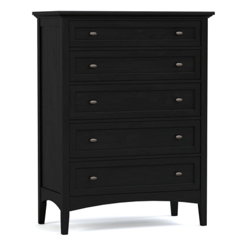 Revere Tall Chest - 809 Ebony / 08 Bronze Oval Knob