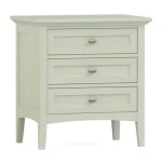 Revere Three-Drawer Nightstand - 804 Ember / 09 Nickel Oval Knob
