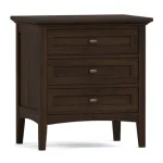 Revere Three-Drawer Nightstand - 805 Dune / 08 Bronze Oval Knob - Image 4