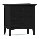 Revere Three-Drawer Nightstand - 807 Harvest / 08 Bronze Oval Knob - Image 10