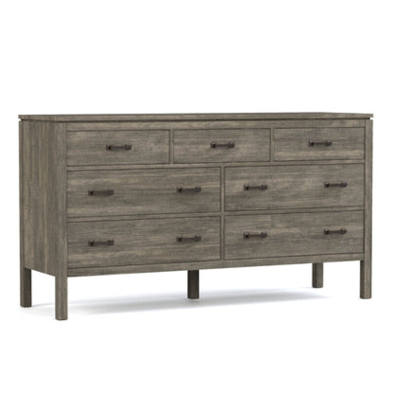 Dwyer Seven-Drawer Dresser - 803 Bluff / 04 Bronze Square Pull