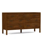 Dwyer Seven-Drawer Dresser - 805 Dune / 04 Bronze Square Pull - Image 18