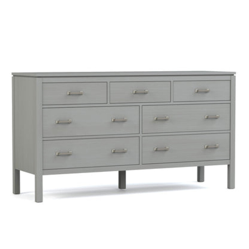 Dwyer Seven-Drawer Dresser - 806 Mist / 05 Nickel Square Pull
