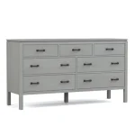 Dwyer Seven-Drawer Dresser - 806 Mist / 05 Nickel Square Pull - Image 14
