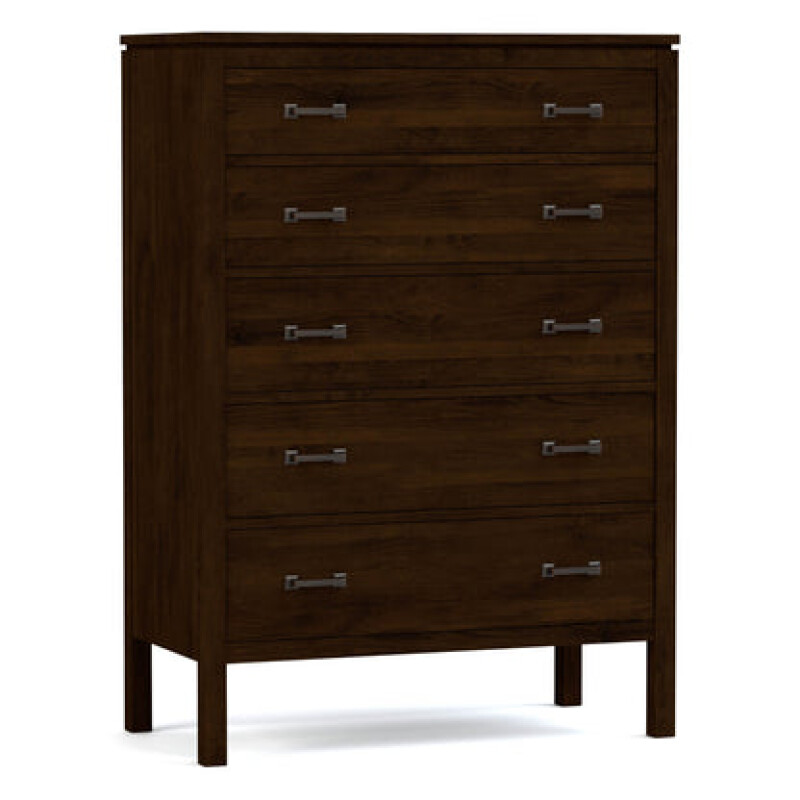 Dwyer Tall Chest - 800 Clay / 04 Bronze Square Pull