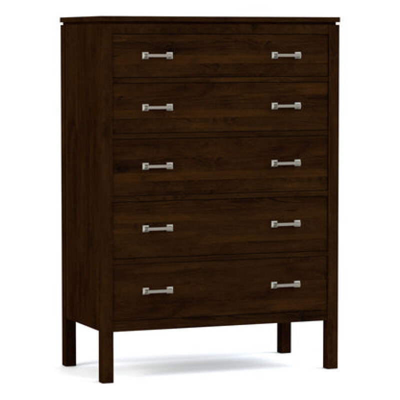 Dwyer Tall Chest - 800 Clay / 05 Nickel Square Pull