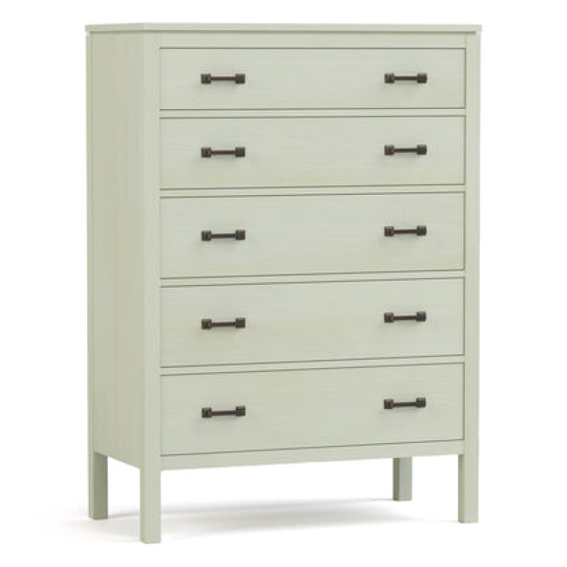 Dwyer Tall Chest - 804 Ember / 04 Bronze Square Pull