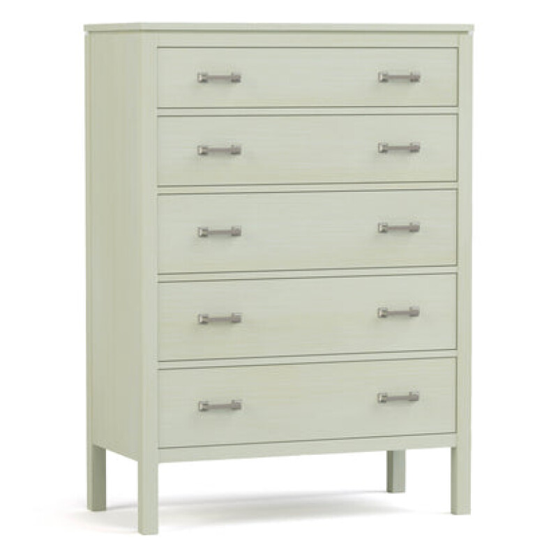 Dwyer Tall Chest - 804 Ember / 05 Nickel Square Pull
