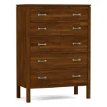 Dwyer Tall Chest - 804 Ember / 05 Nickel Square Pull - Image 8