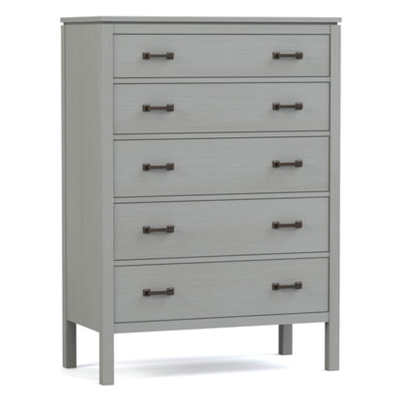 Dwyer Tall Chest - 806 Mist / 04 Bronze Square Pull