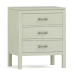Dwyer Three-Drawer Nightstand - 801 Coast / 05 Nickel Square Pull - Image 6