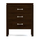 Dwyer Three-Drawer Nightstand - 802 Bay / 04 Bronze Square Pull - Image 19