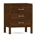 Dwyer Three-Drawer Nightstand - 803 Bluff / 05 Nickel Square Pull - Image 8