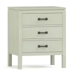 Dwyer Three-Drawer Nightstand - 805 Dune / 04 Bronze Square Pull - Image 15