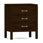 Dwyer Three-Drawer Nightstand - 805 Dune / 04 Bronze Square Pull - Image 3