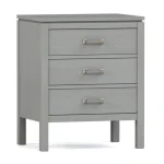 Dwyer Three-Drawer Nightstand - 805 Dune / 04 Bronze Square Pull - Image 5