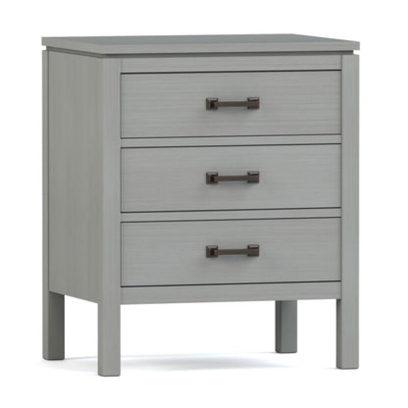 Dwyer Three-Drawer Nightstand - 806 Mist / 04 Bronze Square Pull