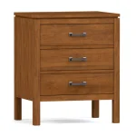 Dwyer Three-Drawer Nightstand - 807 Harvest / 05 Nickel Square Pull - Image 14