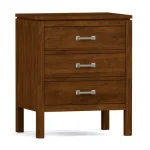Dwyer Three-Drawer Nightstand - 807 Harvest / 05 Nickel Square Pull - Image 7