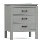 Dwyer Three-Drawer Nightstand - 809 Ebony / 04 Bronze Square Pull - Image 15