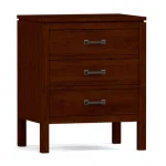 Dwyer Three-Drawer Nightstand - 809 Ebony / 04 Bronze Square Pull - Image 13