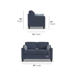 Drew Fabric Loveseat - Image 6