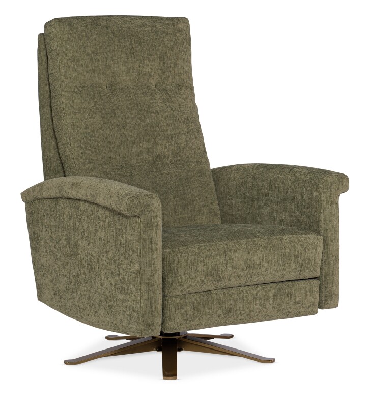 Living Room Breck Tufted Back Swivel Recliner