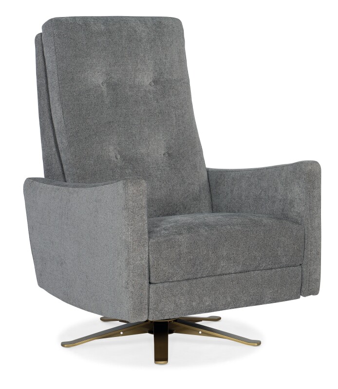 Living Room Baylen Tufted Back Swivel Recliner